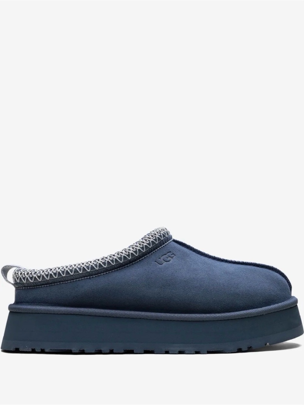 UGG Women's Navy Suede Slip-On Clog